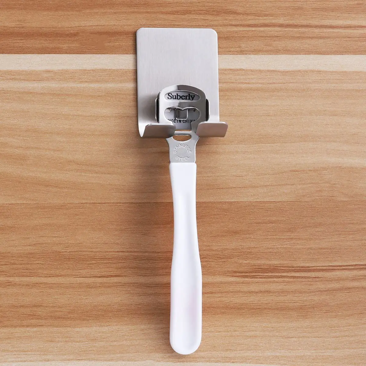 BESTONZON 1 шт. держатель для бритвы из нержавеющей стали прочный самоклеящийся водонепроницаемый держатель для полотенец всасывающие крючки для стены двери ванной комнаты