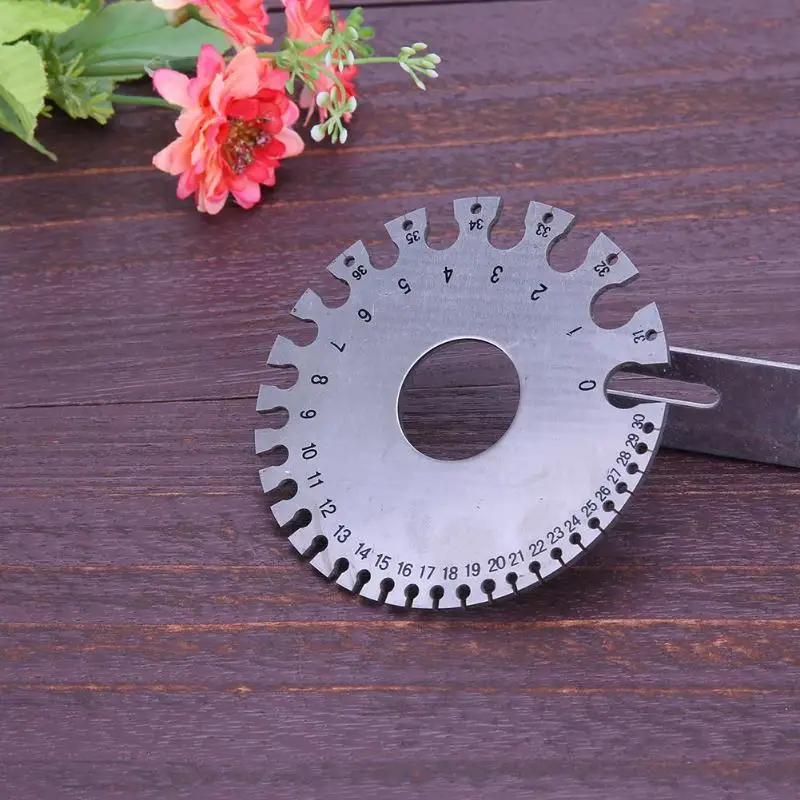 

Portable 1 pc Stainless Steel 1-36 Round AWG SWG Wire Ruler Gauge Diameter Measurer Tool Analysis Instruments Tools