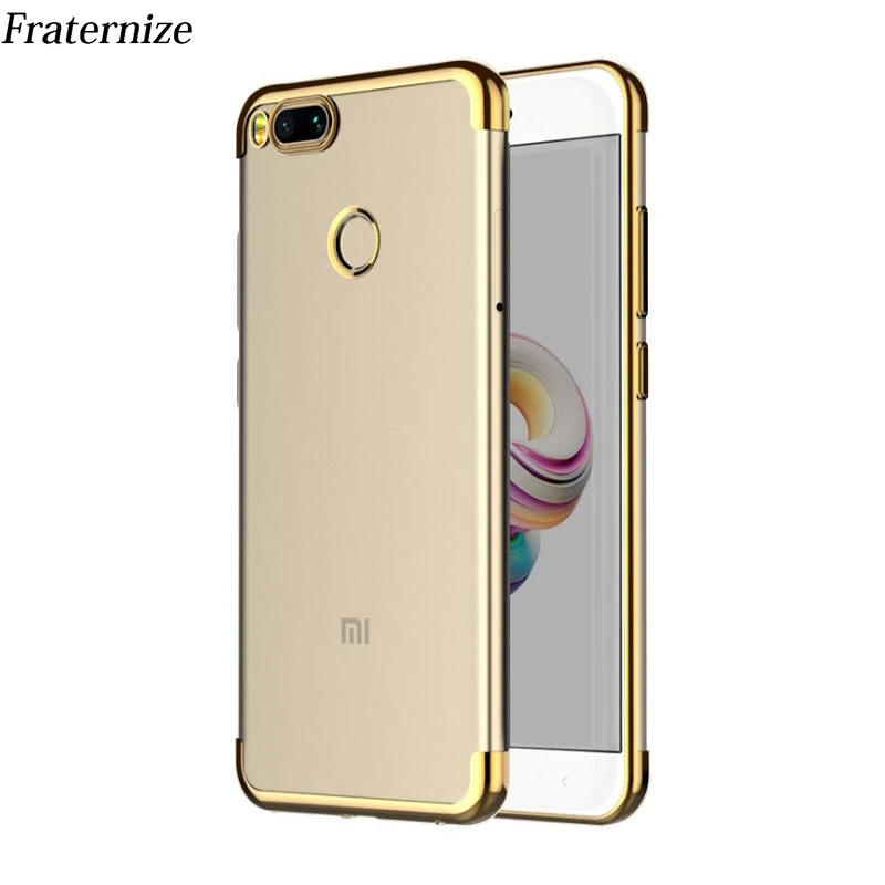 Luxury Soft Laser Plating TPU Case For Xiaomi Redmi Note 4 Global 4X 5A Pro Mi5X 6X Mix 2 2S A1 Clear Full Protective Back Cover |