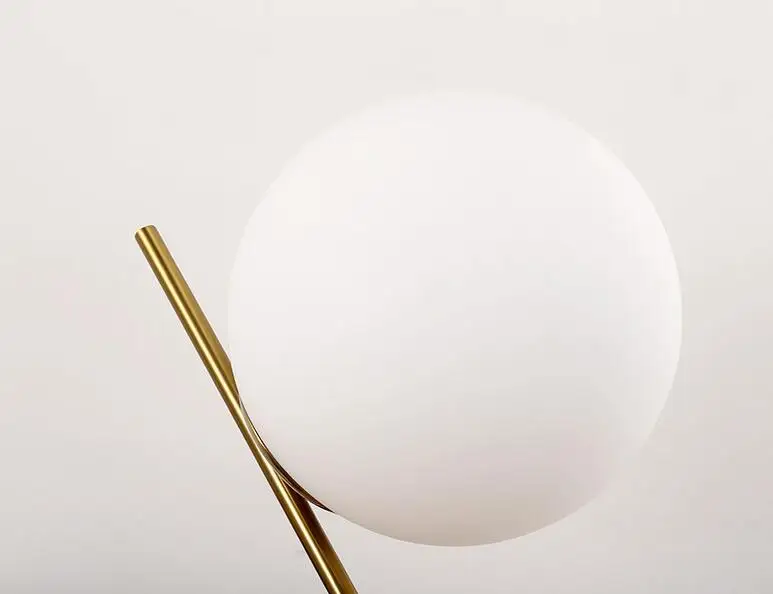 1pcs Postmodern Style Creative Table Lamp White Glass Ball