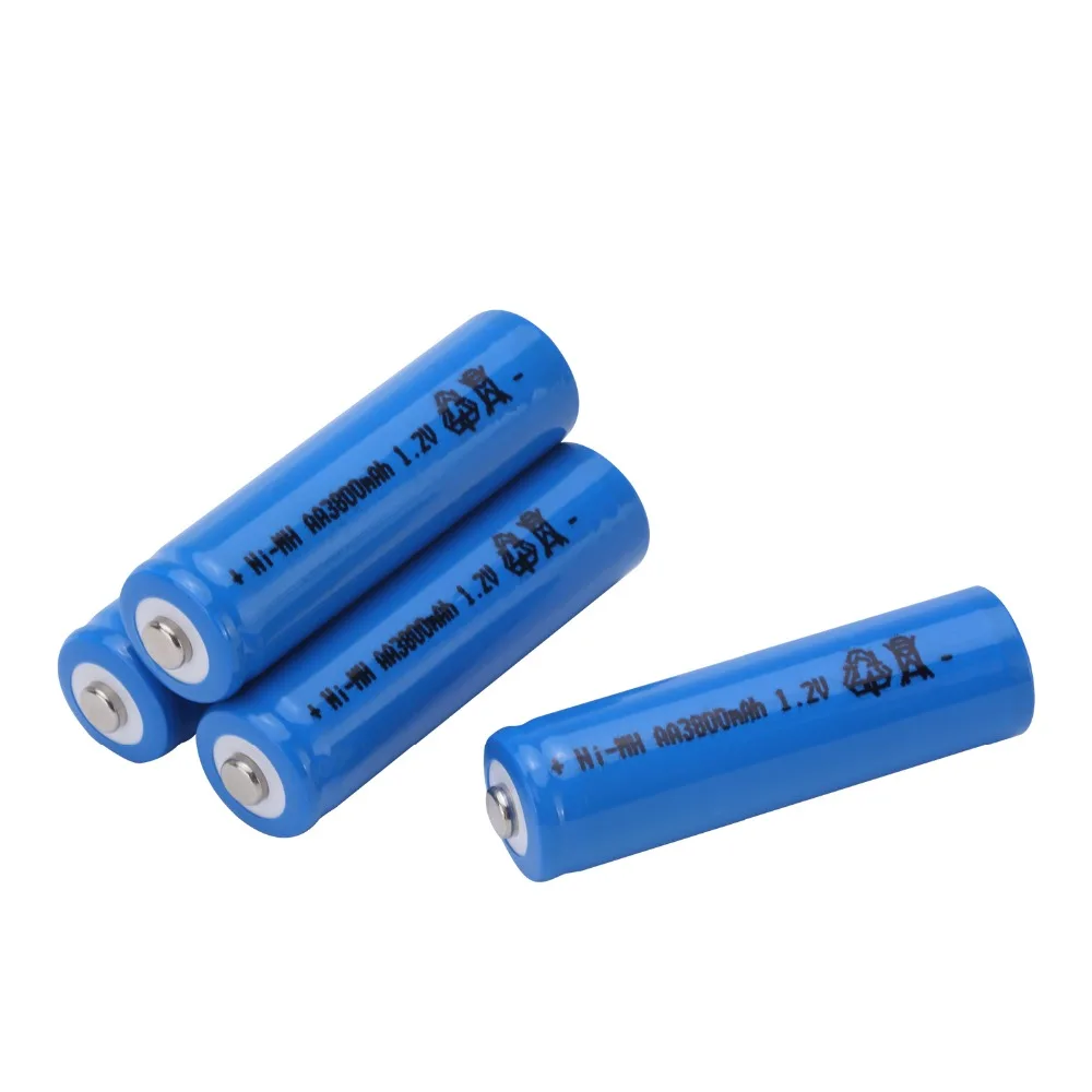 GTF AA 1,2 V 3800mAh батарея AA Ni-MH 1,2 v аккумуляторная батарея для игрушек контроллер факел камера с будильником цвет ячеек