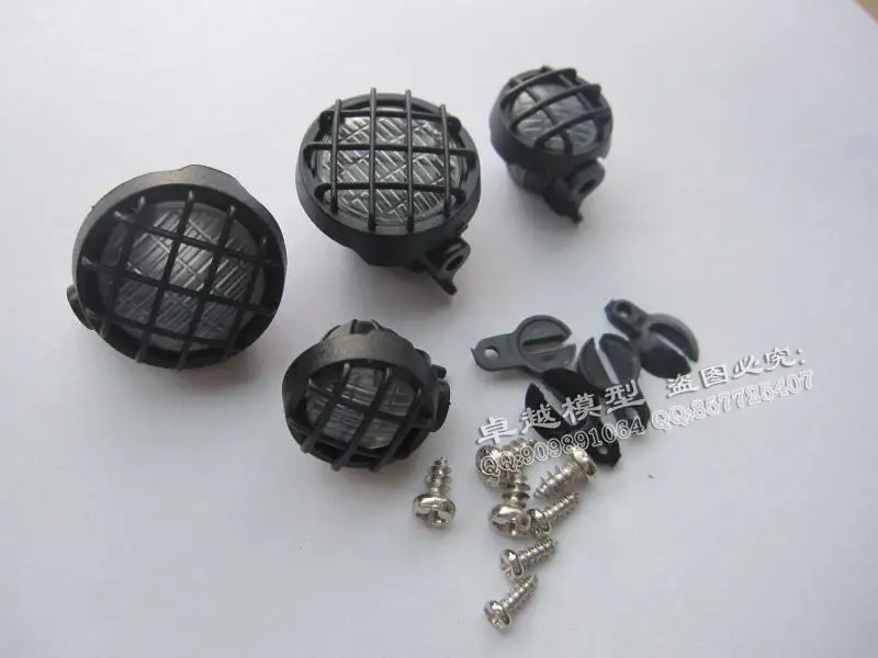 1/10 scale Rock Cralwer Truck LED Fog Round Lamp Light kits For SCX10 Tamiya RC8WD Axial Cross Capo 4x4 6x6 8x8 Tractor | Игрушки и