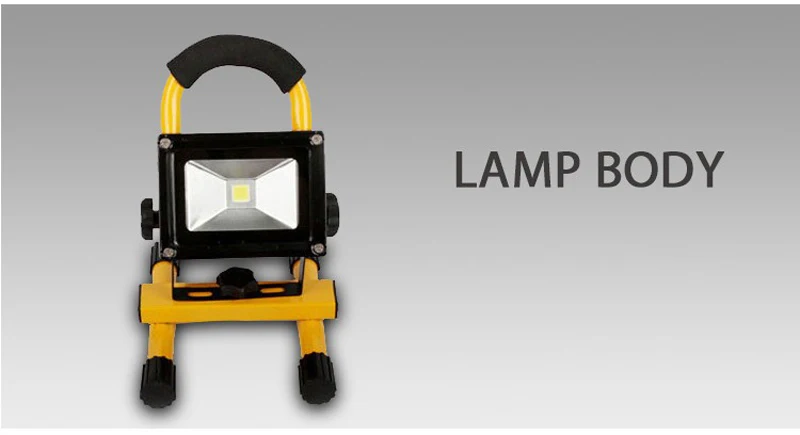 Solar LED Spotlight Outdoor Floodlights 10W IP65 Waterproof Portable Solar Powered Refletor Led Rechargeable Camping Flood light (25)