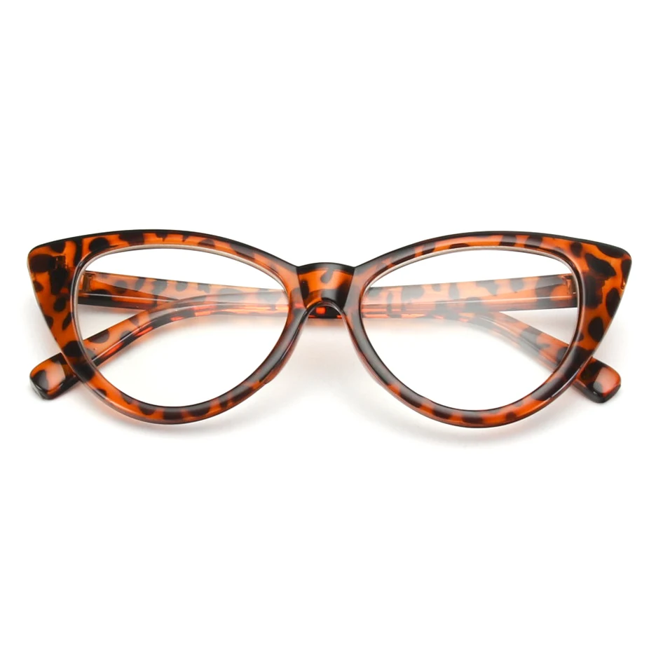 Королевский Девушка Супер популярные сексуальные мод шик кошачий глаз Солнцезащитные очки для женщин Очки оттенков ss048 - Цвет линз: brown-leopard-clear