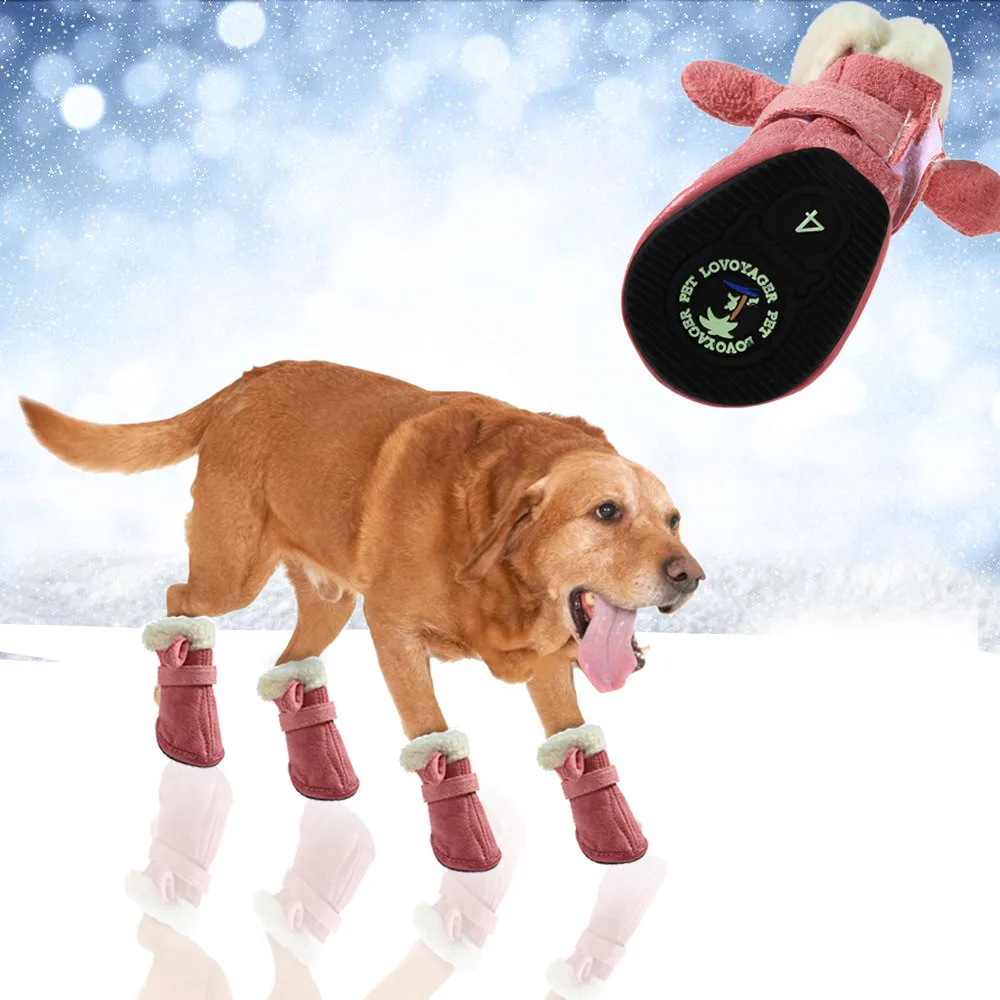 Рождественский олень игрушка в форме собаки Теплая Обувь Щенок олень зимние сапоги