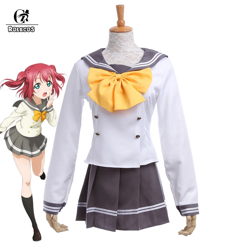 Костюм для косплея ROLECOS японская аниме Love Live Sunshine школьная форма Takami Chika