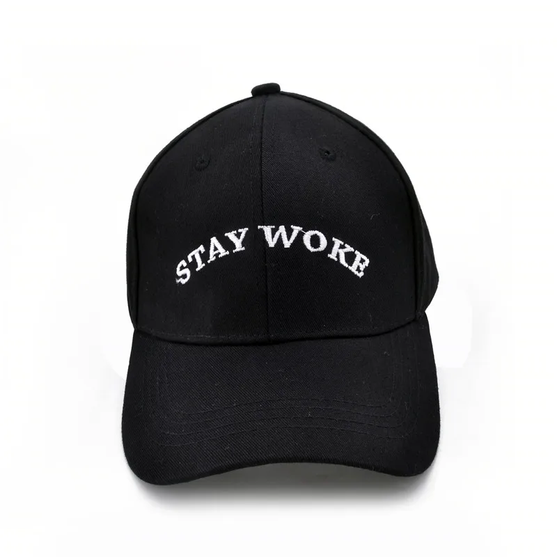 

Stay Woke embroidery Unstructured Dad Hat Adjustable men women fashion Cotton baseball Cap Casual hip-hop sports hat
