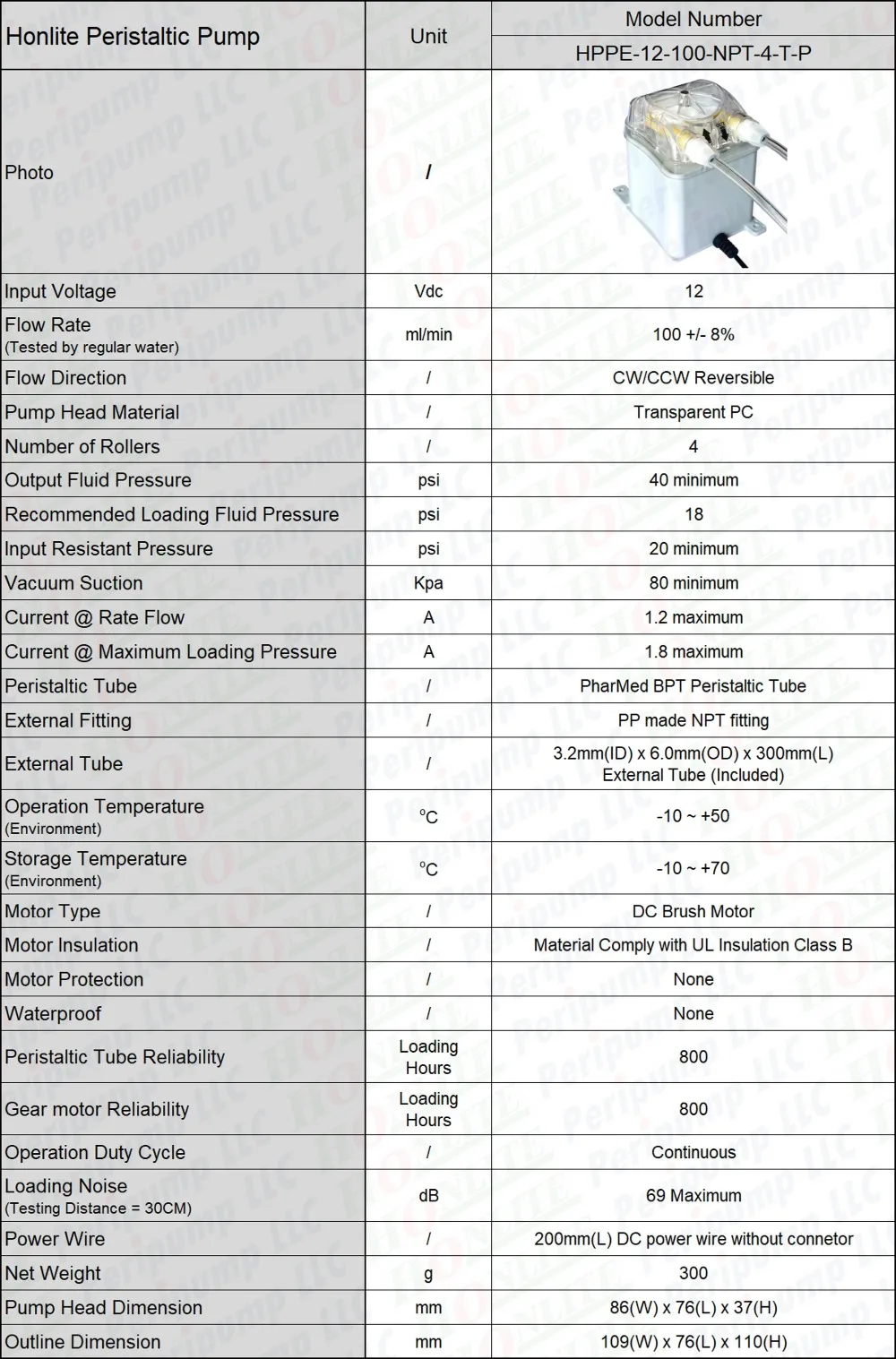 HPPE-12-100-NPT-4-T-P