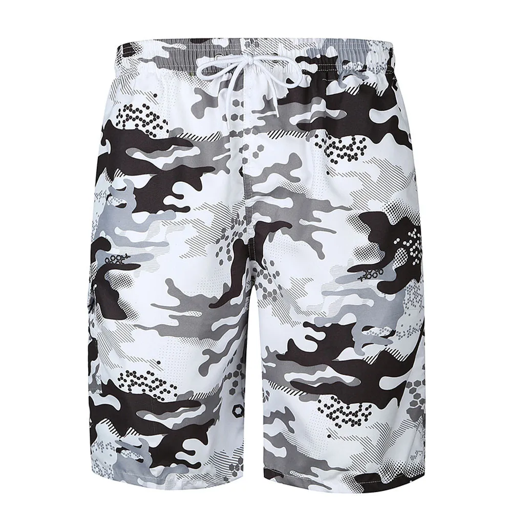 

Men's high quality casual print pocket beach work casual shorts loose breathable beach pants running fitness training shorts