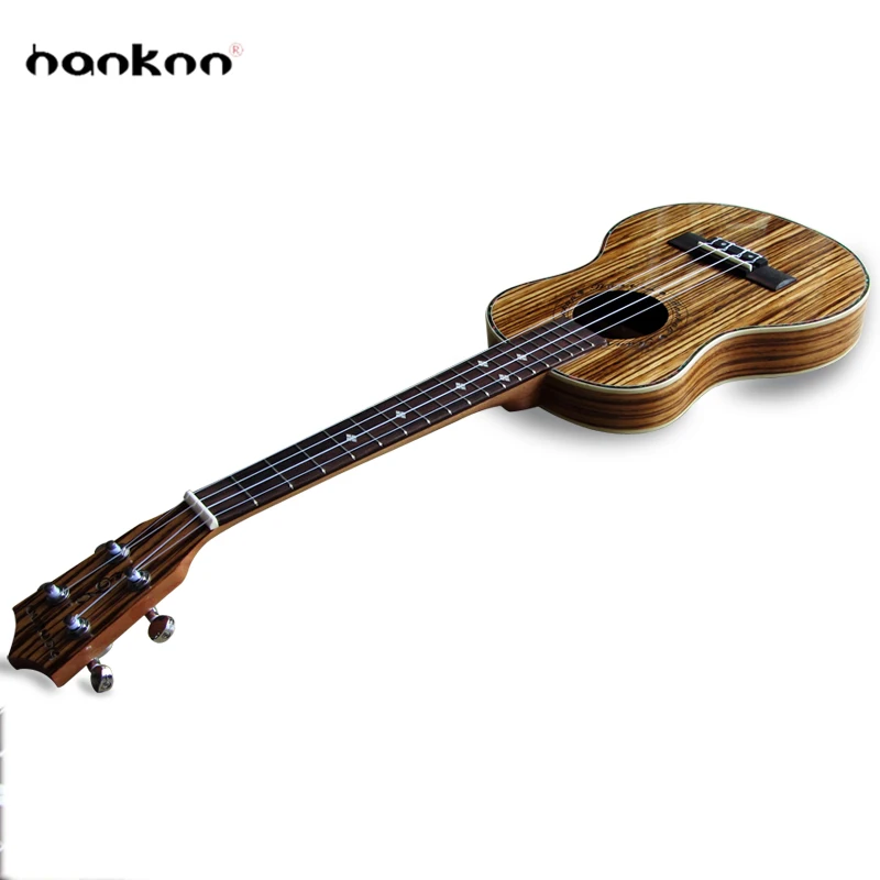 

26 inch Tenor Ukulele Guitar Zebrawood  Musical Instruments 4strings closed knob China mini handcraft hawaii guitarra wholesale