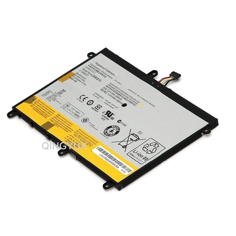 QINGYUX Новый 7 4 V 34Wh 4600mAh L13M4P21 Аккумулятор для ноутбука Lenovo Yoga 2 11 Series | Компьютеры и