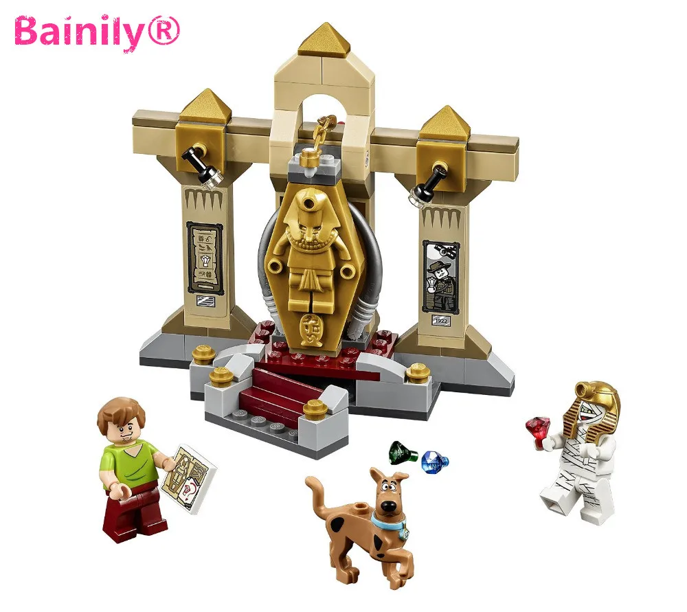 

Mummy Museum stery Building Block Model Kits Scooby Doo Marveled Minifigure Toys