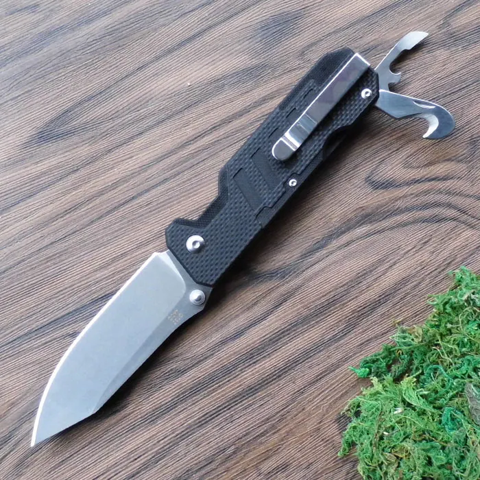 Складной нож Ganzo G735 440C многофункциональный клинок 58 60HRC рукоятка G10 для выживания