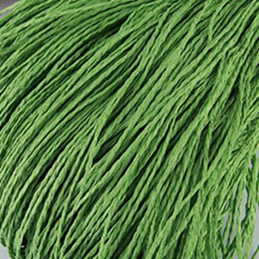 green 100g/ball пряжа из рафии Kintting Бумага соломы пряжа для вязания крючком Hat Необычные пряжи цветок упаковка Летняя мода материал ручной работы - Цвет: green