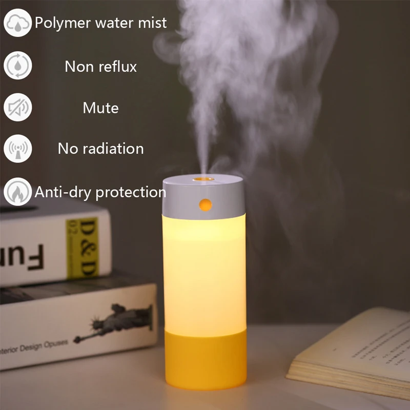 

250ML Air Humidifier Aroma Essential Oil Diffuser Aromatherapy USB charging Ultrasonic Mist Maker With 4 Color LED Night light