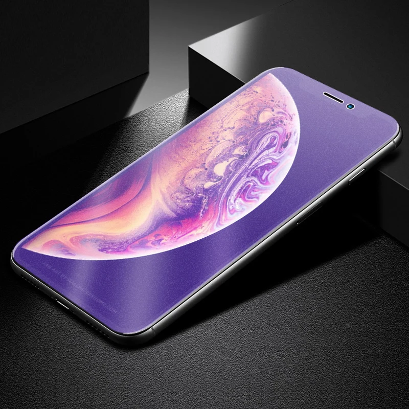 9H Матовый Анти-Blu-Ray закаленное стекло для iPhone 11 Pro XS Max XR матовая защитная пленка для экрана против отпечатков пальцев