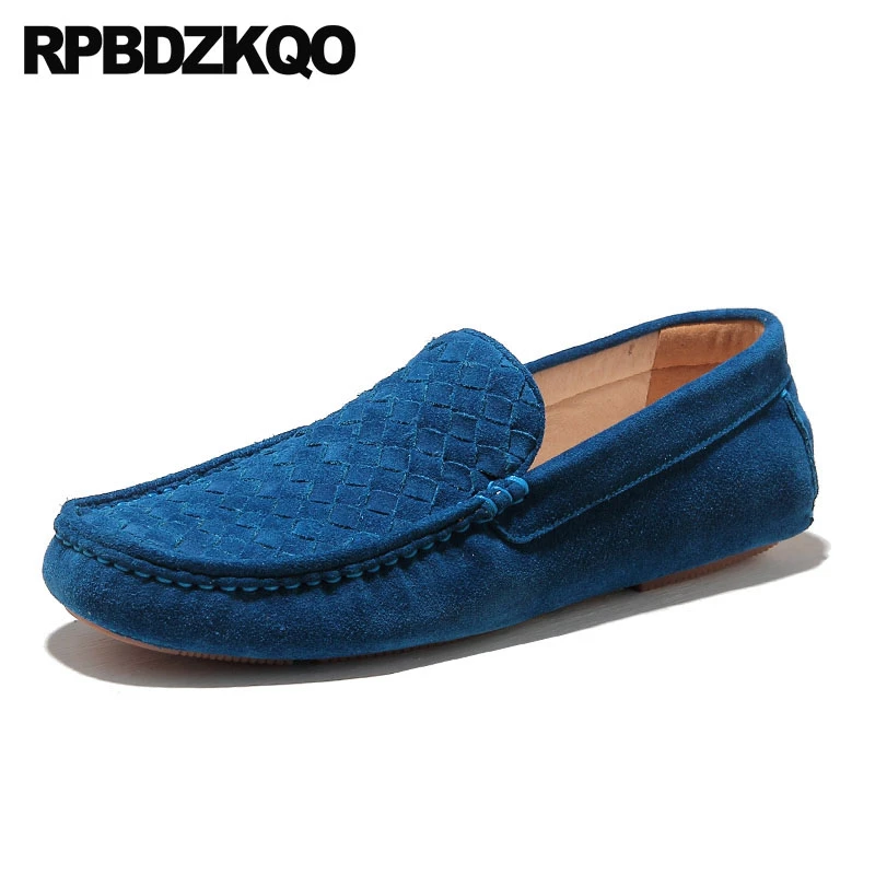 blue moccasins