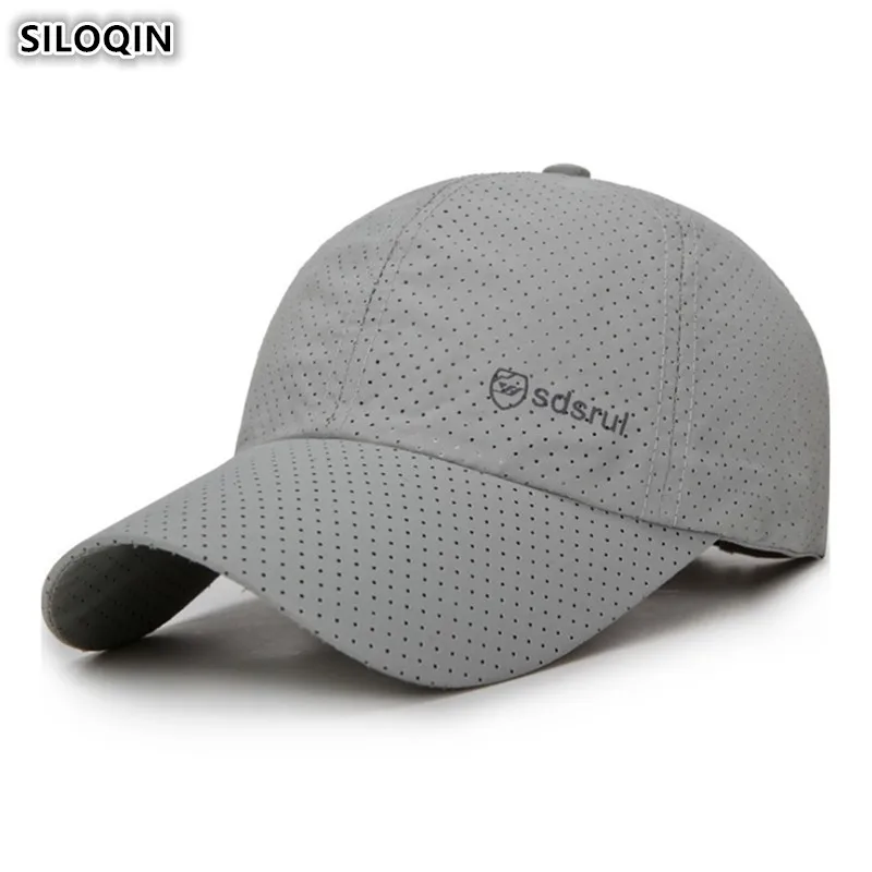 

SILOQIN Snapback Cap Adjustable Size Men's Mesh Breathable Baseball Caps Women's Fashion Ponytail Letter Hat 2019 New Sports Cap