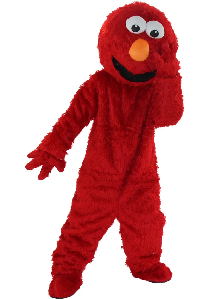 Косплей Улица Сезам голубой печенье дешевые талисманы Elmo костюм персонажа для
