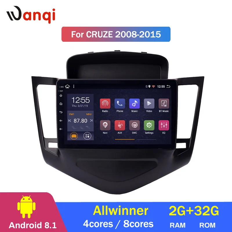 Sale 2G RAM 32G ROM Android 8.1 Car Audio Player 9inch For Chevrolet Cruze 2008-2014 GPS Navigation With Playstore 0