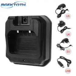 Bgektoth UV-9R USB Base desktoр зарядное устройство с Батарея Зарядное устройство для Baofeng UV-XR A-58 UV-9R GT-3WP UV-5S BF-A58 иди и болтай Walkie Talkie “иди и