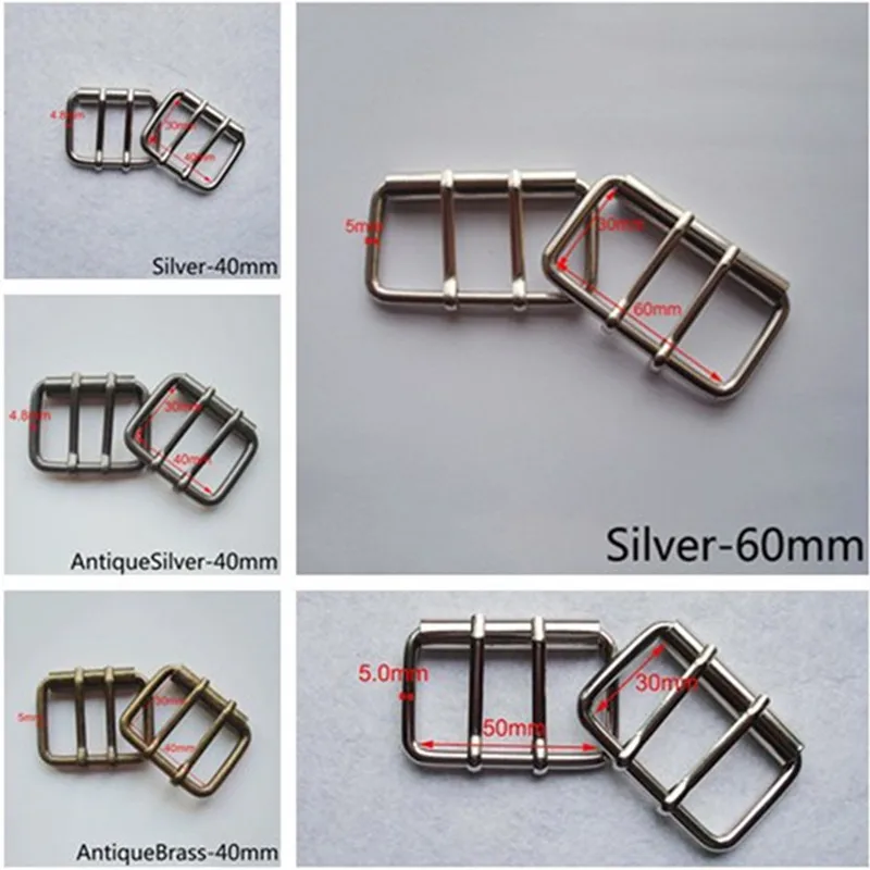 Meetee 4/10p 40/50/60 мм металлический двойной контактный ролик ремня пряжки пальто веб-ремень, регулируемый жгут "сделай сам", мужская сумка для аксессуаров