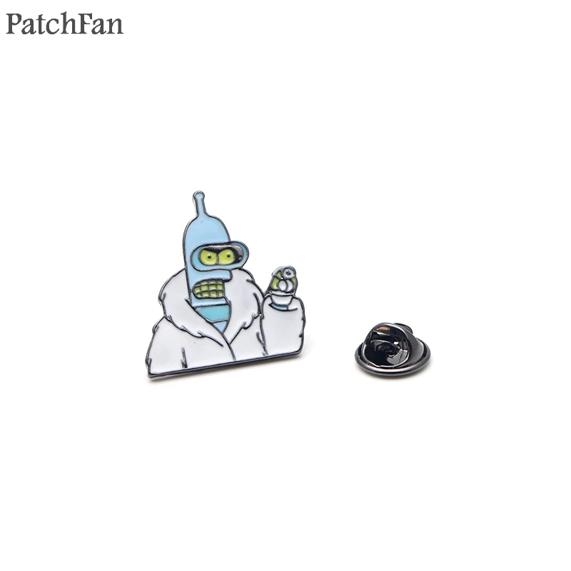 Patchfan Futurama Мультяшные цинковые эмалированные булавки трендовые медали insignia para рюкзак рубашка Броши Одежда Значки для мужчин и женщин A1502 - Цвет: 4