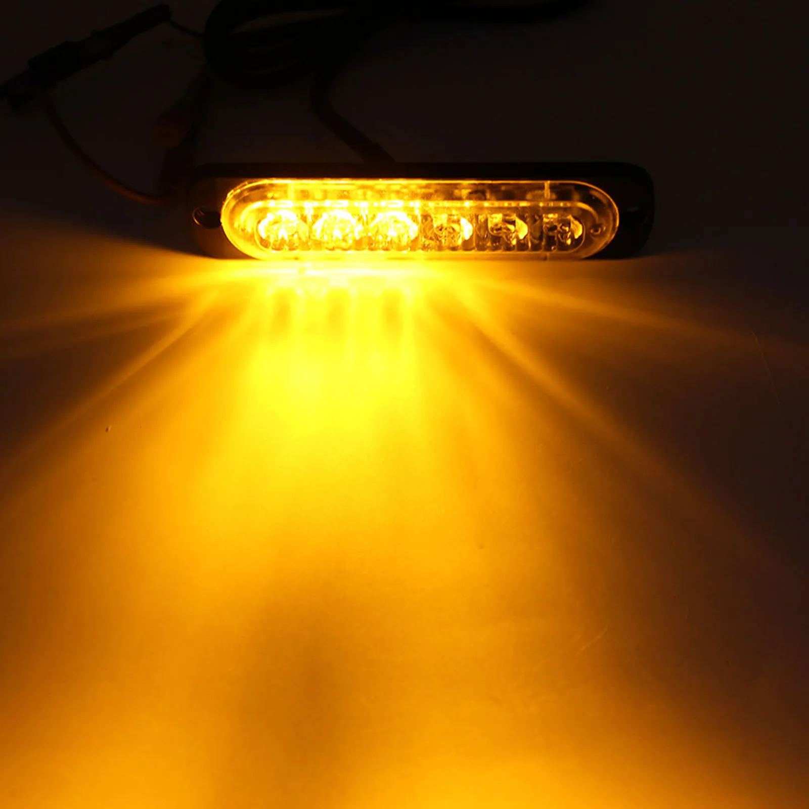 4 шт./компл. автомобиль 6LED Стробоскоп вспышка светильник аварийная сигнальная