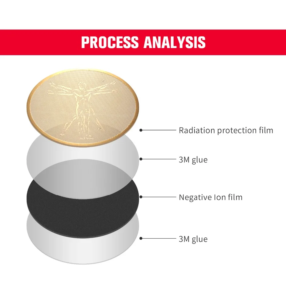 10 шт золотые анти радиационные наклейки для мобильного телефона ноутбука 3000cc энергетический щит наклейки с посылка