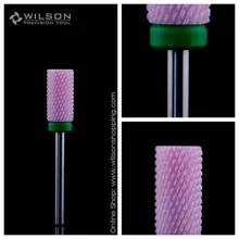 Розовый керамический сверло для ногтей-большая цилиндрическая фреза-C(6120081