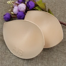 1 пара Женские толщиной губки Купальник Pad Грудь вкладыш улучшатель для лифчика пуш-ап бикини Мягкий Съемный подкладки бюстгальтера