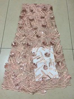 

Hot selling african Tulle lace fabric 2019 high quality best gold nigerian lace fabric for blue Embroidery Swiss voile lace