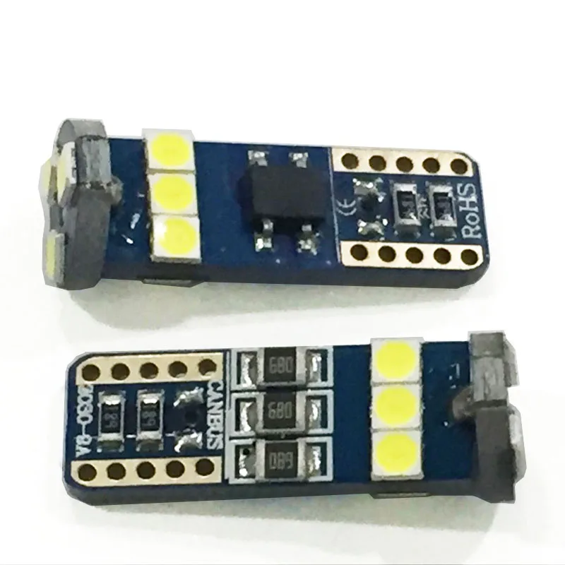 6 шт. T10 W5W CAN шина без ошибок 3030 9SMD светодиодсветильник пы с клиновидным цоколем