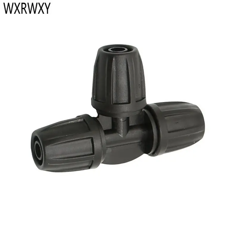 

8/11 water tee 3/8 garden hose tee water splitter barb T Connector 3-Way Thread Lock Barbed Connector 3/8 4pcs