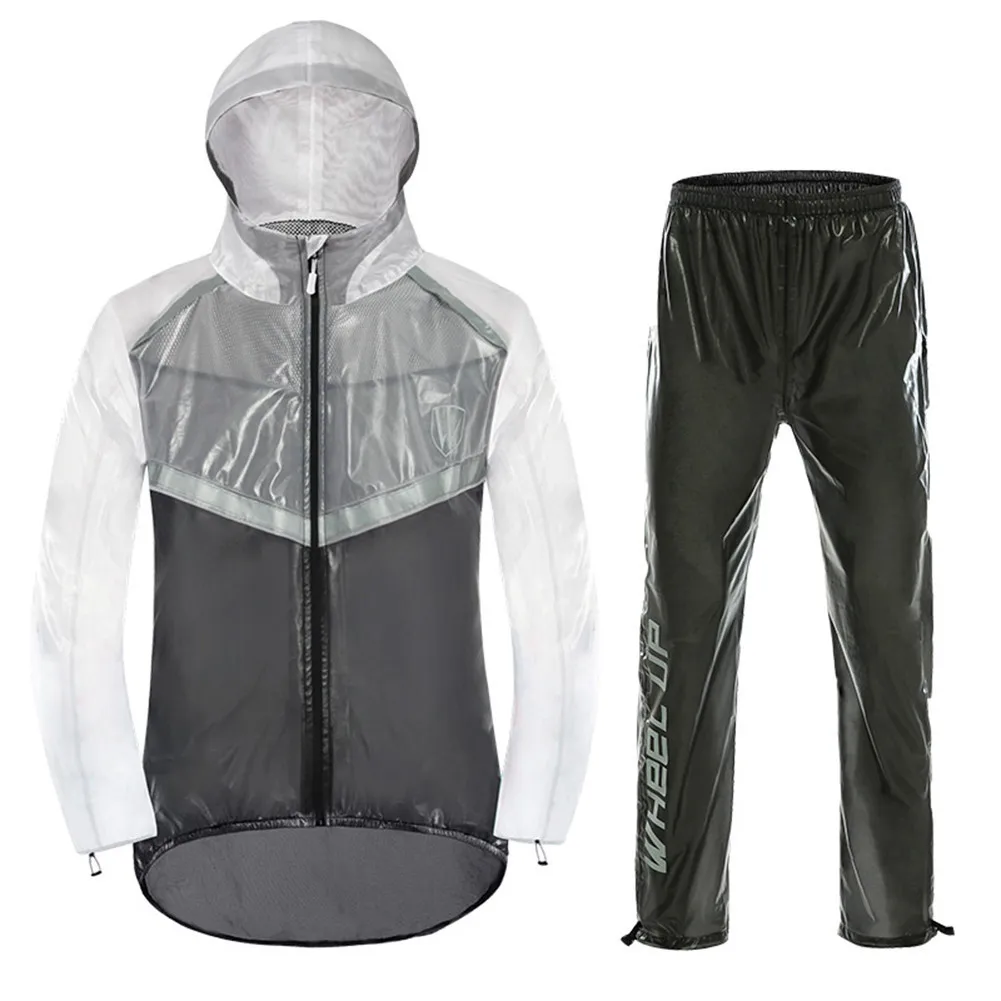 

MTB Cycling Jersey Set MultiFunction Jacket Rain Waterproof Windproof Raincoat Bike Bicycle Equipment Clothes Pants Set
