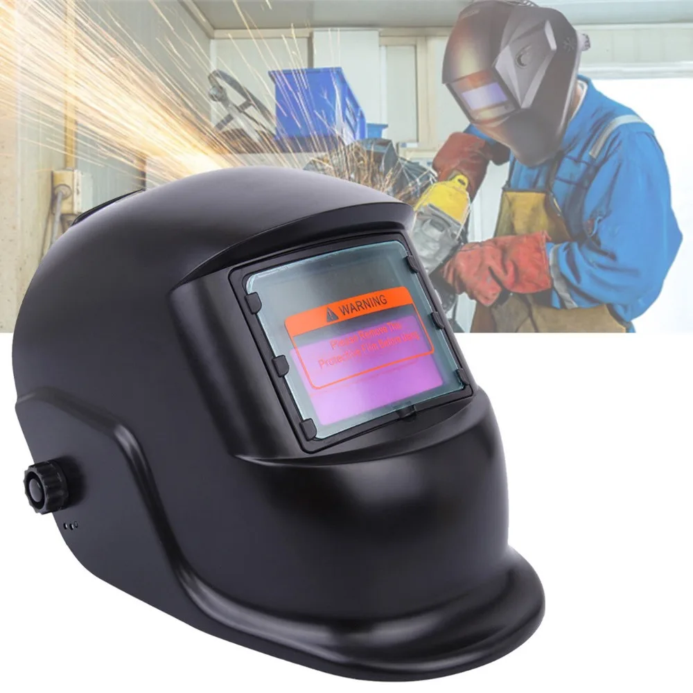 

Ship from EU Auto Darkening Welding Mask Welders Helmet Arc Tig Mig Grinding Solar Powered
