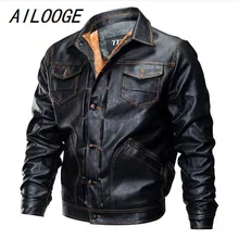 Зимняя кожаная куртка-бомбер для пилота, Мужская Военная Осенняя Толстая теплая куртка с несколькими карманами, мужская флисовая куртка, верхняя одежда