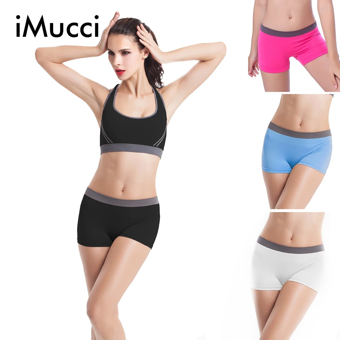 iMucci Women Fast Quick Dry Panties Sexy Seamless Underwear Hip Up
