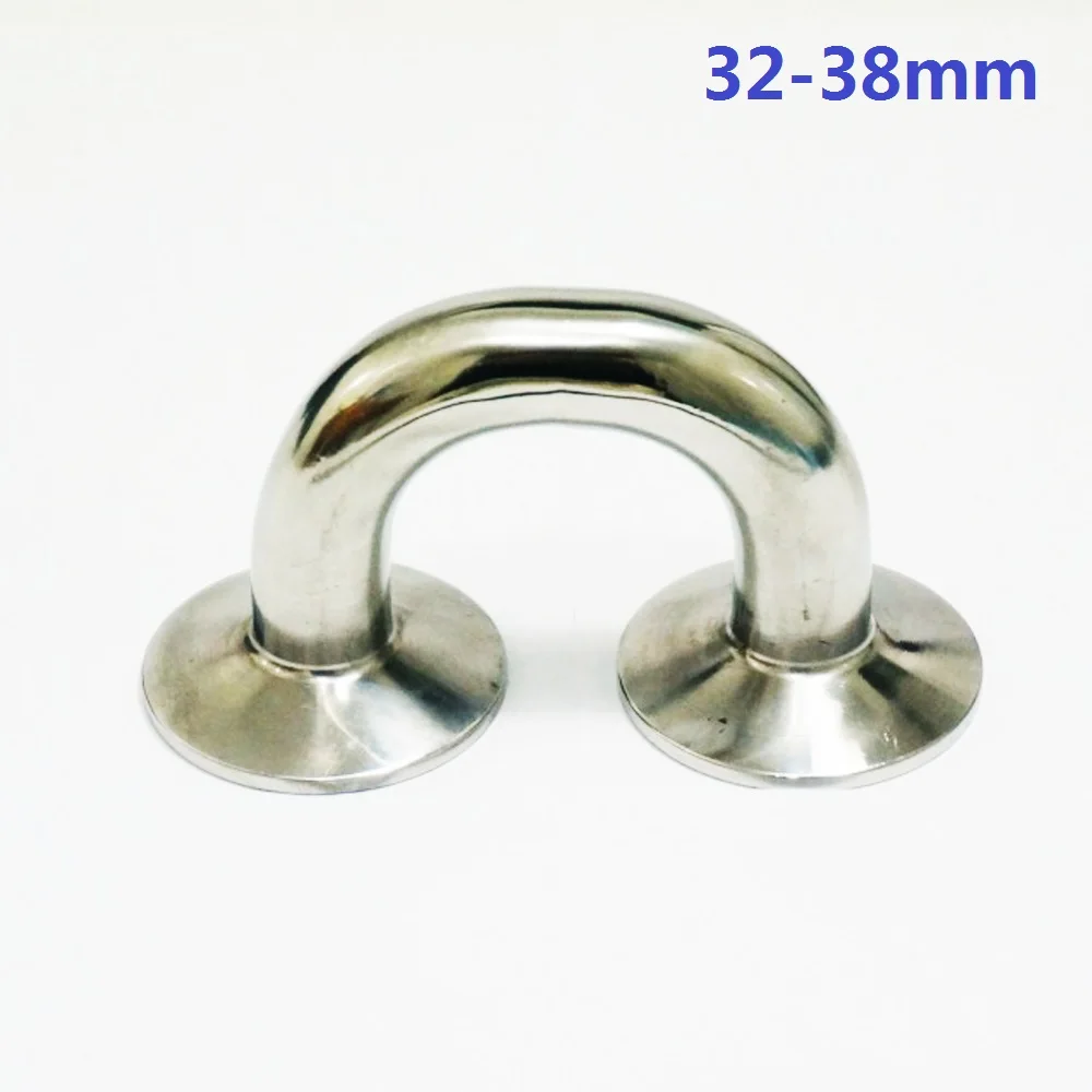 OD32 38mm Tri Clamp 50 5 мм 304 нержавеющая сталь санитарно 180 градусов u тип штуцера