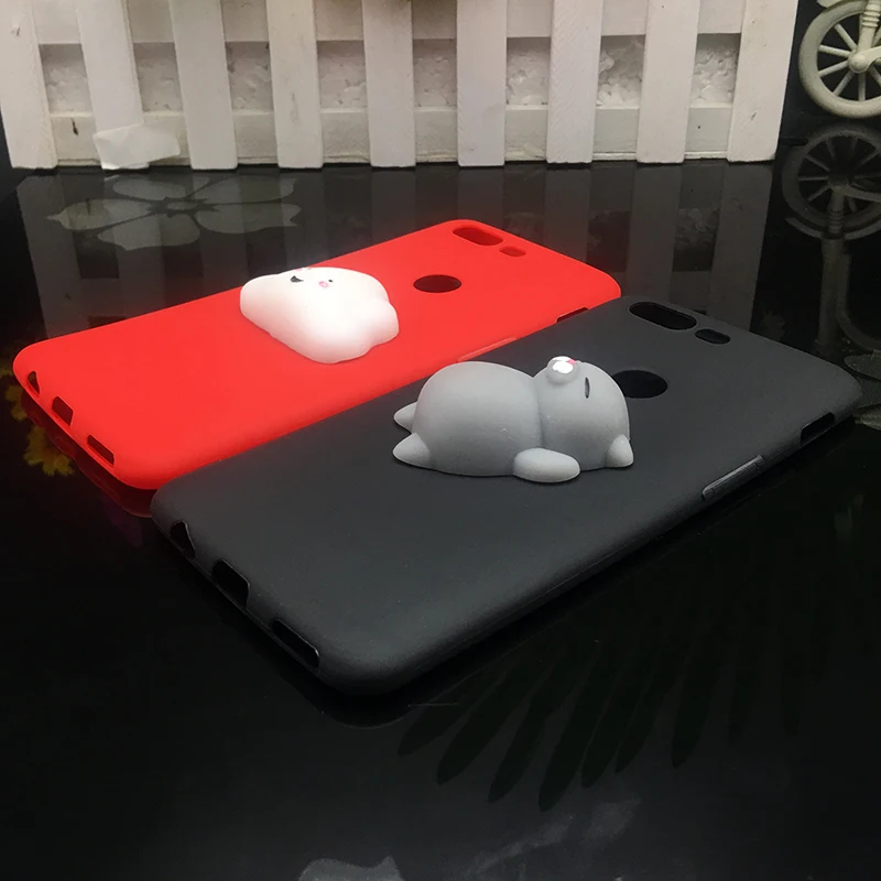 Cute 3d Squishy Cat Silicon TPU Soft Case For oneplus 6 Candy Color Back Cover one plus 5T one plus 5 T 1+5 1+5T 1+6 phone cases (7)