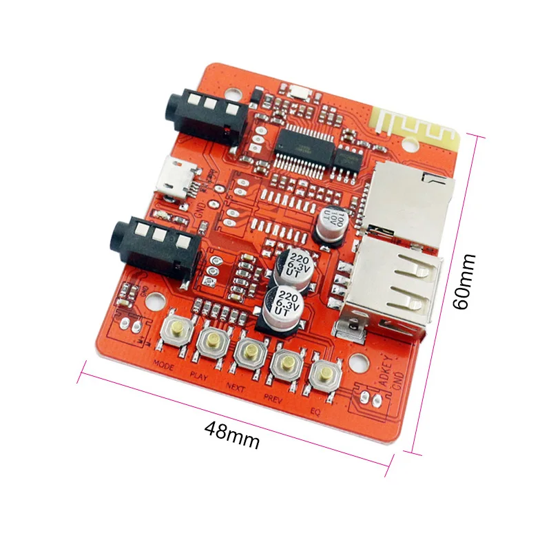 Bluetooth Audio Receiver Board TF/ USB Car Audio AUX Lossless Stereo Module Power Amplifier Headset USB Adapter I Key Buy