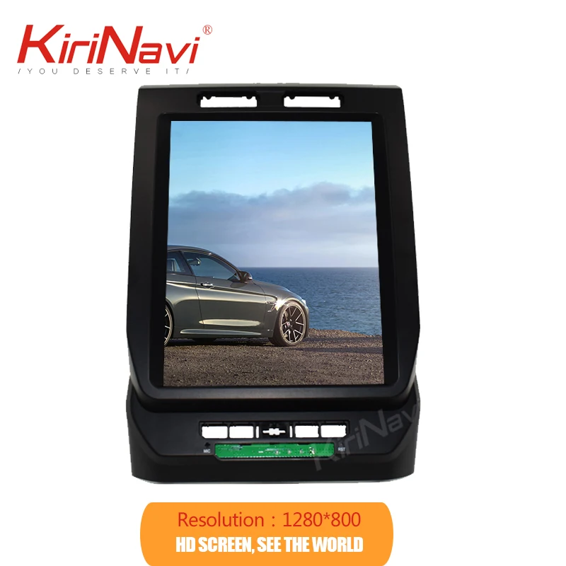 Discount KiriNavi Android 8.1 Vertical Screen Tesla Style 12.1" Car Radio For Ford F150  Car Dvd Multimedia GPS Navigation WIFI 2014-2016 2
