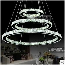 Роскошный хрустальная люстра светодиодные лампы Номинальное напряжение 90-260 В гостиная столовая люстра