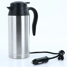 12 В или 24 В Электрический чайник из нержавеющей стали 750 мл автомобильный чайник нагревательная кружка термосы бутылка для воды
