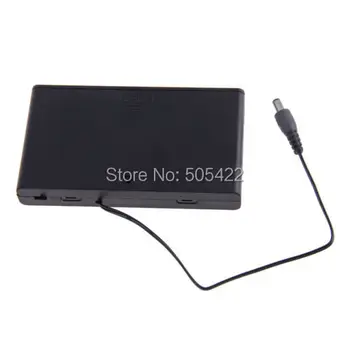 

8 AA Cells Battery 12V Clip Holder Box Case with Cover ON/OFF Switch Wire Lead 100pcs/lot