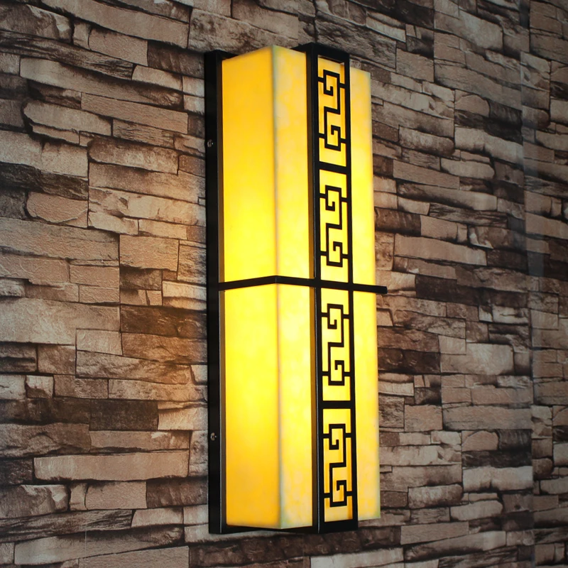 Outdoor wall lamp imitation marble rust Hotel Villa wall waterproof outdoor balcony aisle wall lamp ZL521