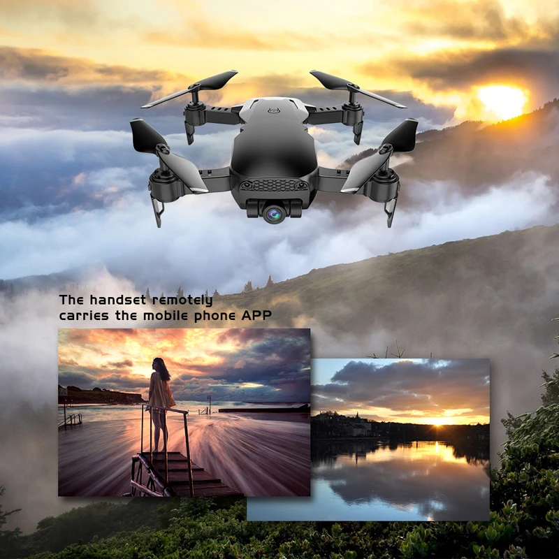 X12 WiFi FPV Mini Foldable Drone Camera 0.3MP 2MP HD Optical Flow Aerial Video Profissional RC Quadcopter Helicopter Toys SG106