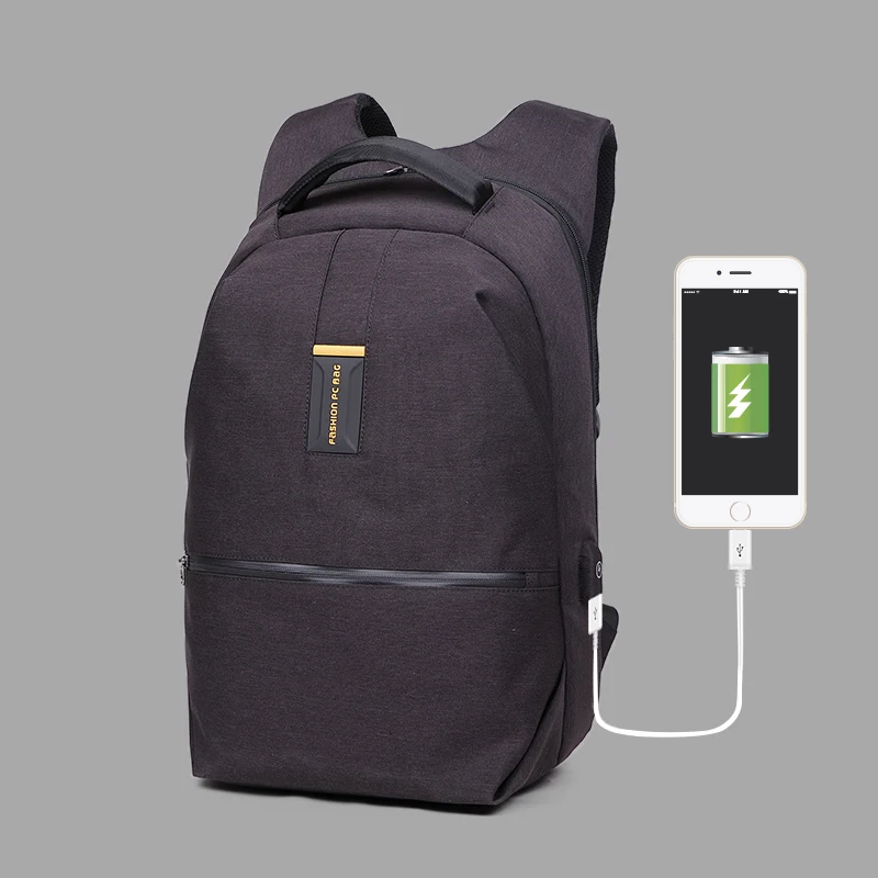 

TicoRider Student leisure backpack fashion backpack USB interface design backpack