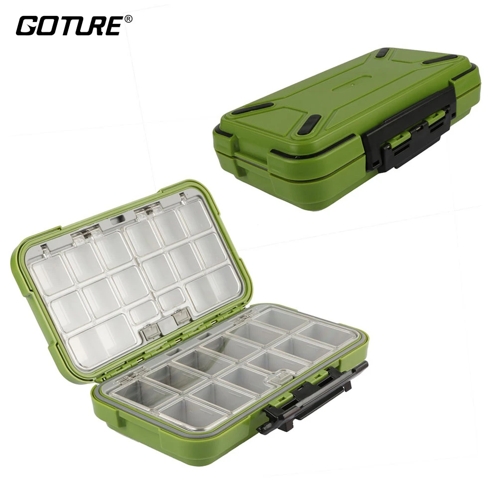 Goture 釣り道具用の2層ボックス 魚を捕まえるためのルアーボックス 餌用の30コンパートメント S M L フライフィッシング用の収納ボックス アクセサリー Fishing Tackle Box Tackle Boxfishing Box Aliexpress