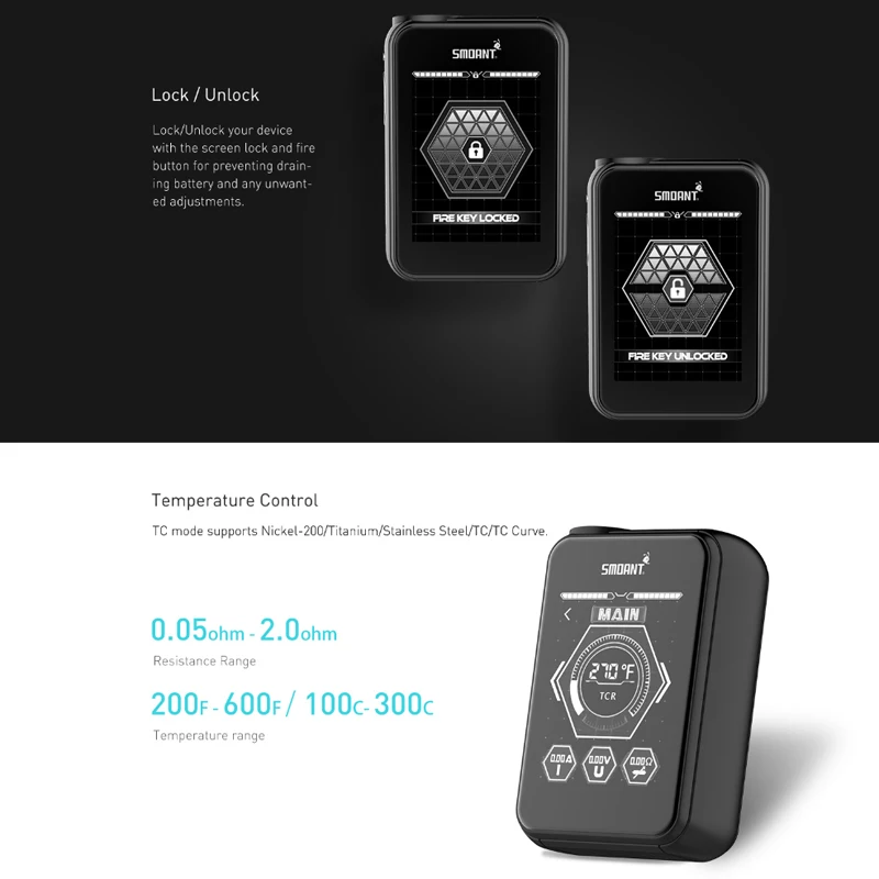 Smoant Charon TS 218 Touch Screen Box Mod 218w electronic cigarette vape mod (18)